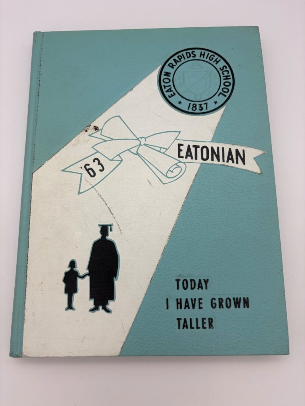 1963 Eaton Rapids High School Eatonian Yearbook Michigan Signed Hardcover Annual